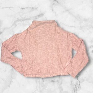 Anthropologie Textured Rose Top